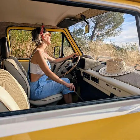 Rent A Blue Classics's Campervan Vw T3 Amarela - Algarve - Faro - Portugal Luxe tent *