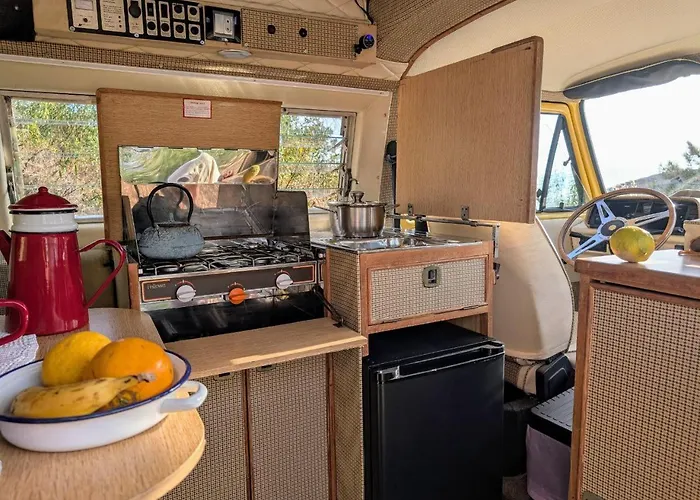 Rent A Blue Classics's Campervan Vw T3 Amarela - Algarve - Faro - Portugal Роскошный шатер *