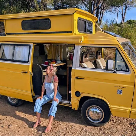 Lüks kamp alanı Rent A Blue Classics's Campervan Vw T3 Amarela - Algarve - Faro - Portugal
